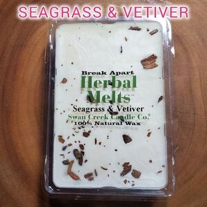 SEAGRASS & VETIVER by SWAN CREEK CANDLE CO. Herbal Melts 100% Natural Wax Melts